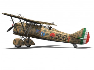 fiat cr32 italy airforce 358 squadriglia 3Dモデル