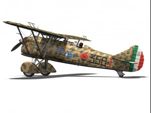 fiat cr32 italy airforce 358 squadriglia 3D Model