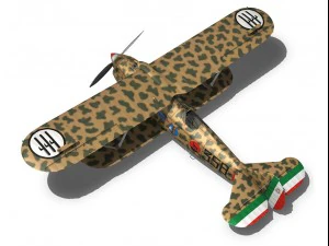 fiat cr32 italy airforce 358 squadriglia 3D Model