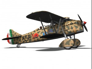 fiat cr32 italy airforce 358 squadriglia 3Dモデル