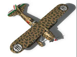 fiat cr32 italy airforce 358 squadriglia 3D Model