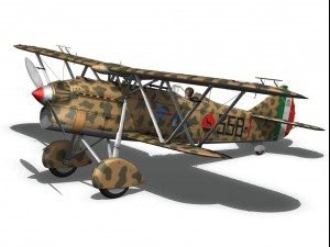 fiat cr32 italy airforce 358 squadriglia 3Dモデル