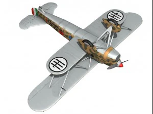 fiat cr32 italy airforce 358 squadriglia 3D Model