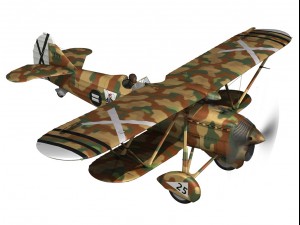 fiat cr32 italy air force xvi gruppo 3Dモデル