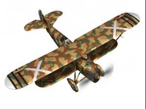 fiat cr32 italy air force xvi gruppo 3D Model