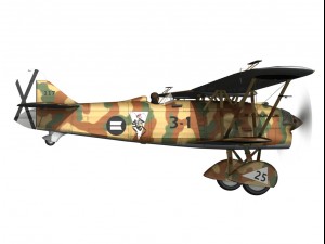 fiat cr32 italy air force xvi gruppo 3Dモデル