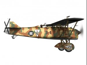fiat cr32 italy air force xvi gruppo 3D Model