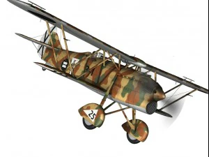 fiat cr32 italy air force xvi gruppo 3D Model
