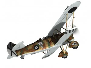 fiat cr32 italy air force xvi gruppo 3D Model