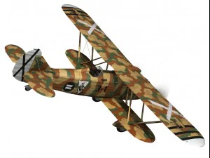 fiat cr32 italy air force xvi gruppo 3D Model