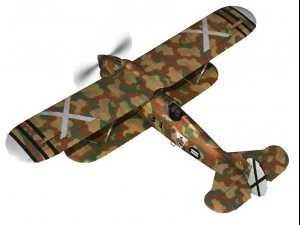 fiat cr32 italy air force xvi gruppo 3D Model