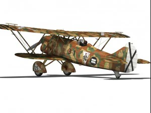 fiat cr32 italy air force xvi gruppo 3D Model