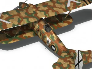 fiat cr32 italy air force xvi gruppo 3D Model
