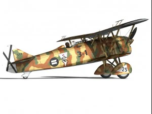 fiat cr32 italy air force xvi gruppo 3D Model