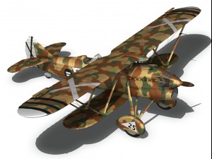 fiat cr32 italy air force xvi gruppo 3Dモデル
