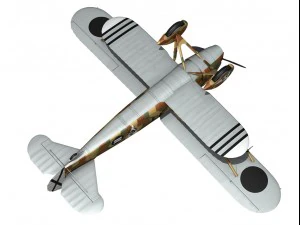 fiat cr32 italy air force xvi gruppo 3D Model