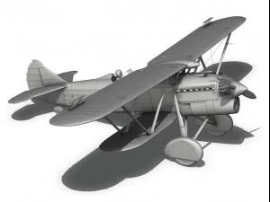 fiat cr32 italy air force xvi gruppo 3D Model