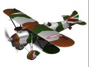 fiat cr32 hungarian royal air force v095 3D Модель
