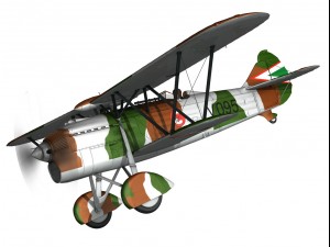 fiat cr32 hungarian royal air force v095 3D Модель