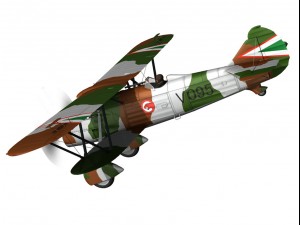 fiat cr32 hungarian royal air force v095 3D Модель
