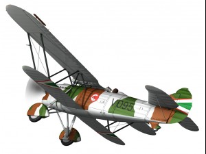 fiat cr32 hungarian royal air force v095 3D Модель