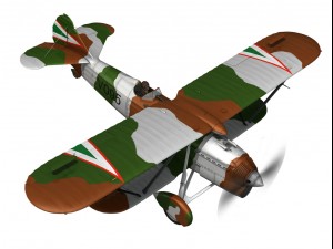 fiat cr32 hungarian royal air force v095 3D Модель
