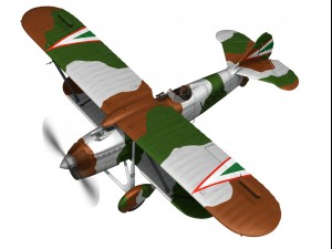 fiat cr32 hungarian royal air force v095 3D Модель