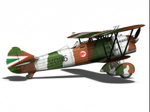 fiat cr32 hungarian royal air force v095 3D Модель