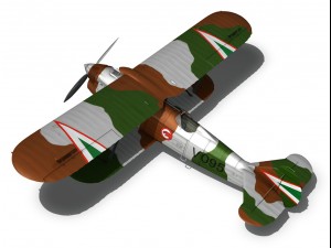 fiat cr32 hungarian royal air force v095 3D Модель