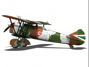 fiat cr32 hungarian royal air force v095 3D Модель