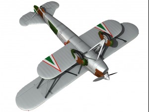 fiat cr32 hungarian royal air force v095 3D Модель