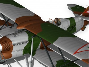 fiat cr32 hungarian royal air force v095 3D Модель