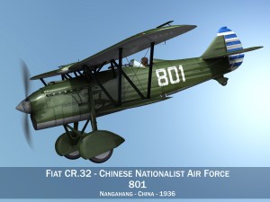 fiat cr32 chinese nationalist air force 3D Model