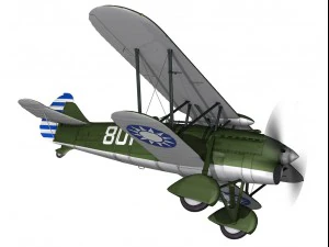 fiat cr32 chinese nationalist air force 3D Model