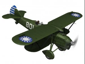 fiat cr32 chinese nationalist air force 3D Model