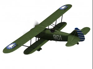 fiat cr32 chinese nationalist air force 3D Model