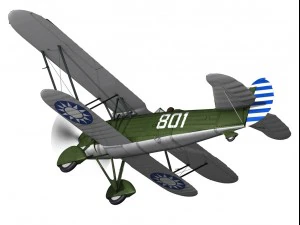 fiat cr32 chinese nationalist air force 3D Model