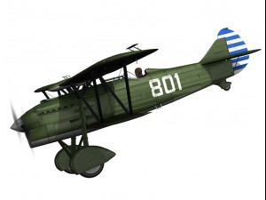 fiat cr32 chinese nationalist air force 3D Модель