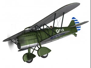fiat cr32 chinese nationalist air force 3D Model