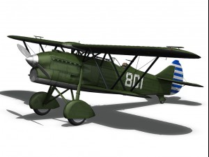 fiat cr32 chinese nationalist air force 3D Модель