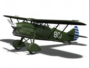 fiat cr32 chinese nationalist air force 3D Model