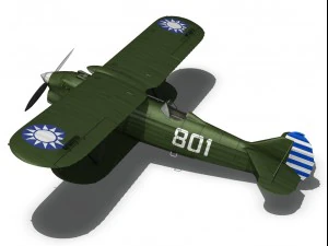 fiat cr32 chinese nationalist air force 3D Model