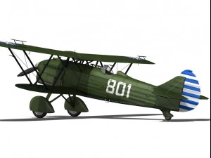 fiat cr32 chinese nationalist air force 3D Model