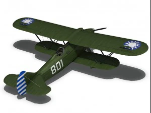 fiat cr32 chinese nationalist air force 3D Model