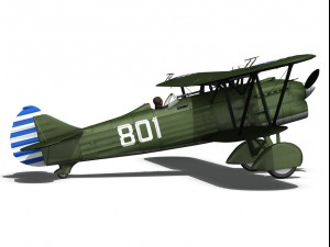 fiat cr32 chinese nationalist air force 3D Модель