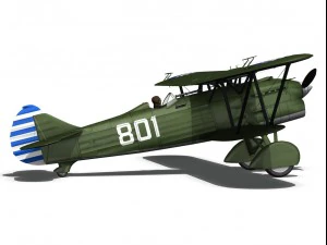 fiat cr32 chinese nationalist air force 3D Model