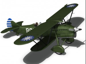 fiat cr32 chinese nationalist air force 3D Модель