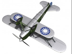 fiat cr32 chinese nationalist air force 3D Модель