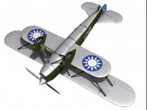 fiat cr32 chinese nationalist air force 3D Model