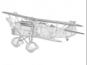 fiat cr32 chinese nationalist air force 3D Модель